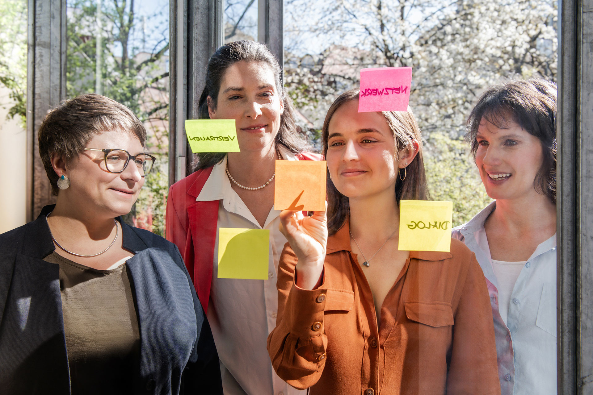 Team von Cross Consult: Expertinnen für Führung, Mentoring, Diversity und Personalentwicklung.
