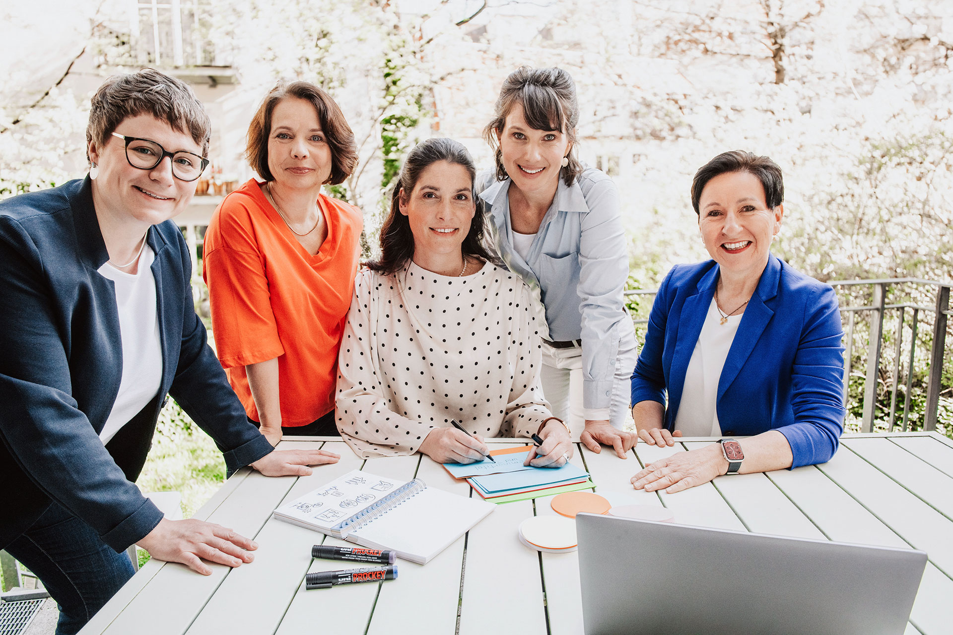 Team von Cross Consult: Expertinnen für Führung, Mentoring, Diversity und Personalentwicklung.