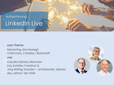 Mentoring, das bewegt: 3 Stimmen, 3 Städte, 1 Botschaft