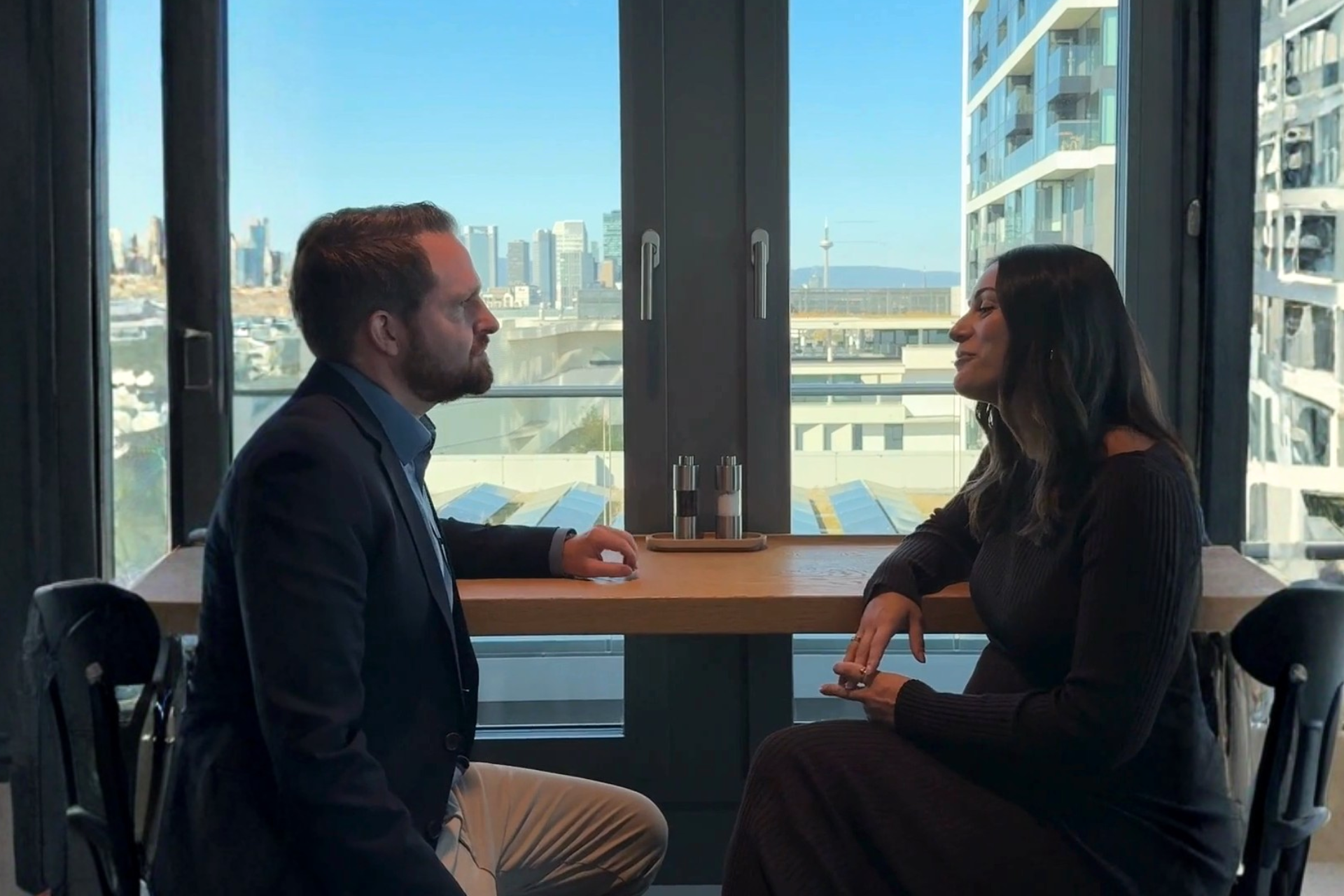 Tandem in Gespräch Dafina Hamza und Florian Rosteck